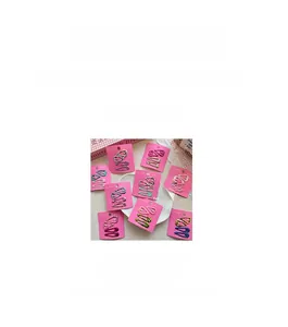 Detail view of colorful glitter hair clips in 6x1cm size with metallic BB clip structure