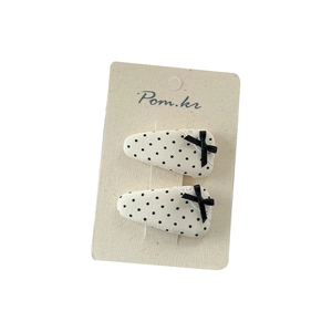 Minimalistische haarclips in Koreaanse stijl met stippen en strikken voor meisjes