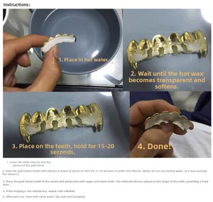 Step-by-step tutorial for fitting hip hop grillz with silicone molding bars