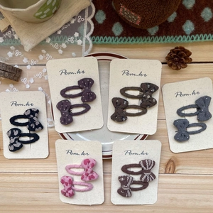 Barrettes à Cheveux Nœud en Tissu pour Filles Motif Floral Cœur Étoile Barrettes à Pression Accessoires Cheveux Enfants