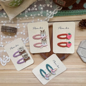 Barrettes à cheveux cygne faites main en feutre avec paillettes et nœuds en velours