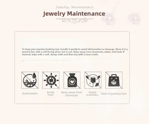 Guide d'entretien détaillé pour bijoux avec conseils de nettoyage pour accessoires cheveux