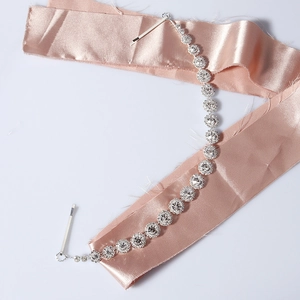 Sparkling crystal sunflower headband with silver rhinestones for wedding party styling
