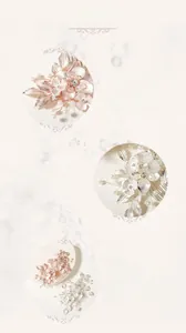 Detailed macro view showing handmade copper wire winding with pearls and flower hair comb
