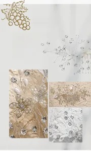 Détails du peigne à cheveux de mariée fait main avec perles, strass et feuilles en alliage