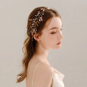 Handgefertigte Braut Haarranken Nadeln Set Legierung Kristall Strass Blume Kopfschmuck Gold Silber Floral Hochzeit Haarschmuck Für Bräute
