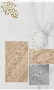 Details des Braut-Haarbands mit weißen Perlen, Straßsteinen und Silberranken-Design