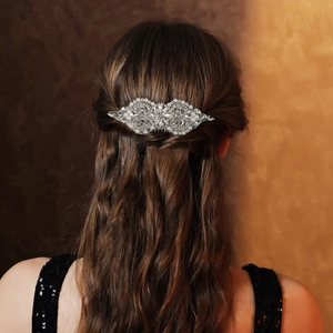 Handmade Symmetrical Butterfly Floral Bridal Hair Comb Alloy Rhinestone Artificial Pearl Vintage Wedding Headpiece For Women