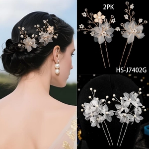 Elegante Mesh Blume Braut Haarstäbe Imitation Künstliche Perle Floral Hochzeit Haarnadeln Für Brautjungfern Fotografie Damen Schmuck