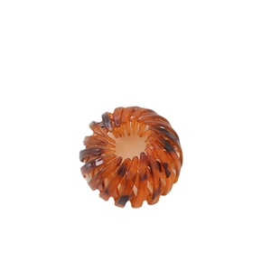 Bird nest telescopic hair claw with classic brown tortoise shell pattern for women