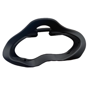 Support d'interface faciale VR noir mat profilé avec bouton de réglage sur le dessus
