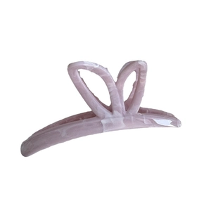 Elegant purple ink marble butterfly hair claw clip with cutout design for thick hair