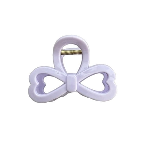 Molla per capelli a fiocco color lavanda pastello per acconciature eleganti da donna