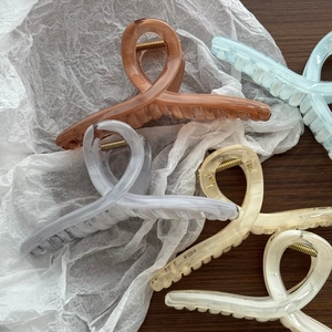 Grandi Mollette per Capelli da Donna per Capelli Folti in Plastica PC Motivo Marmo Antiscivolo Eleganti Fermagli per Capelli