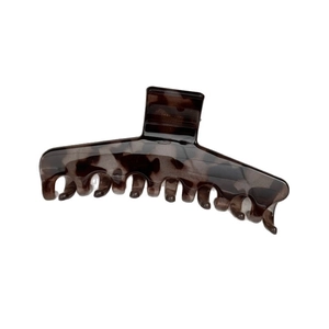 Pince à cheveux élégante avec motif écaille de tortue et finition brillante
