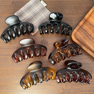 Haarklammer Groß Aus Acryl Im Französischen Stil Für Damen Elegante Matte Glänzende Haarklammer Haarschmuck Für Dickes Haar