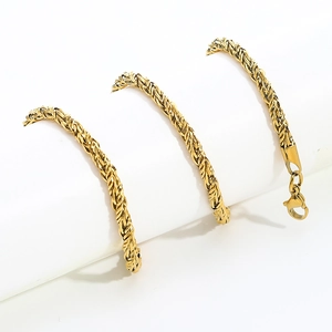 Vintage Hip Hop Edelstahl Seilkette Halskette Für Herren Damen Unisex Twist Kette Minimalistisch Fashion Schmuck Zubehör