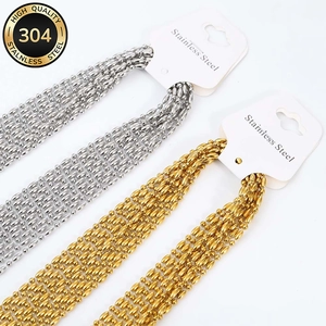 304 Stainless Steel Beaded Chain Necklace Minimalist Classic Design Adjustable Jewelry With Lobster Clasp For Women Men Gold Silver Jewelry
