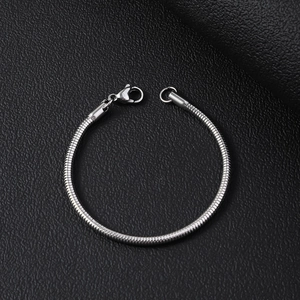 Minimalistisches Edelstahl Schlangenkette Armband Für Damen Herren Poliert Rund Gliederarmband Modeschmuck Zubehör Geschenk