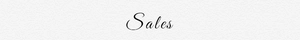 Sfondo bianco minimalista con elegante scritta Sales in corsivo nero decorativo