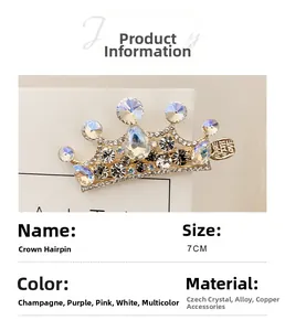 Dettaglio fermaglio a corona con strass e incisione Made With Love sul metallo