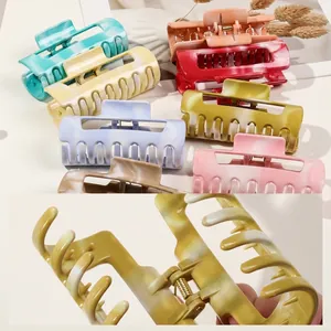 Pince à cheveux durable en silicone souple aux diverses couleurs mates pour femmes