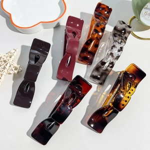 Grande Fiocco Clip a Becco d'Anatra per Donna Moda Lucido PC Senza Traccia Antiscivolo Accessorio Capelli Farfalla