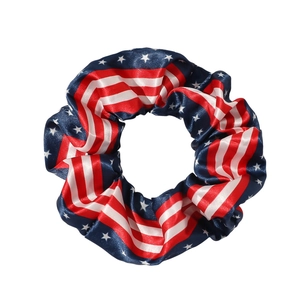 Haargummi mit USA-Flaggenmuster aus Satin für den Unabhängigkeitstag Dekor