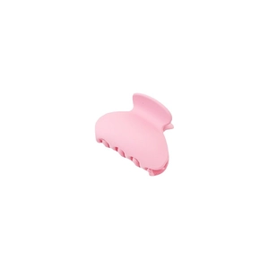 Matte rosa halbrunde Haarklammer für hohe Pferdeschwänze im minimalistischen Design