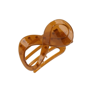 Amber infinity geometric hair claw clip with matte finish for women hair styling