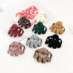 Molla per Capelli Grande Opaca Clip a Forma di Squalo Polpo Irregolare per Donne Ragazze Styling Capelli Folti Accessori Plastica Antiscivolo