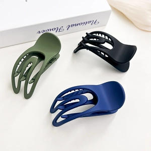 Pinze per capelli Morandi opache in verde scuro, nero e blu navy per capelli lunghi