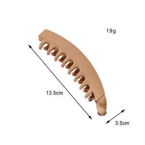 Fermaglio a banana opaco per coda di cavallo alta, clip antiscivolo in resina 13,5 cm