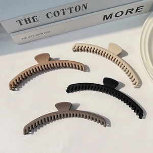 Matte Große Haarkralle Damen Koreanischer Stil Rutschfest Shark Clip Haarklammer Barrette Hinterkopf Dutt Haarschmuck