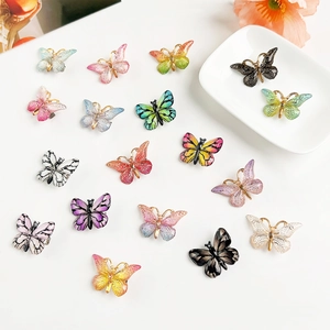 Barrettes à Cheveux Papillon de Style Coréen Pinces à Frange en Résine Colorées Accessoires de Coiffure Mode pour Femmes Filles