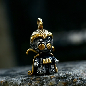 Gothisch Edelstahl Puppe Anhänger Ohne Kette Dunkel Punk Vampir Clown Genähtes Herz Astronaut Bär Schmuck Geschenk