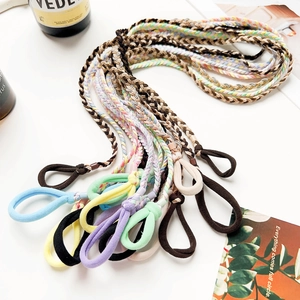Élastiques à Cheveux Tressés Fait à la Main en Nylon Support Queue de Cheval Motif Torsadé Accessoires de Mode
