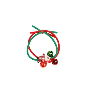 Weihnachts Haargummis Set mit Weihnachtsmann Anhänger und festlichen Glöckchen