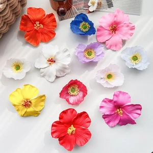 Collection de fleurs artificielles colorées pour pinces à cheveux et décorations DIY