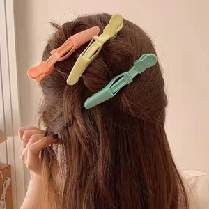 Professional Non-Slip Alligator Hair Sectioning Clips For Salon Matte Plastic Crocodile Hair Clips For Women Hair Styling