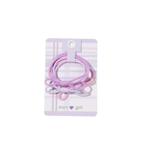 Lot de chouchous nœuds colorés pour filles dans les tons rose et violet