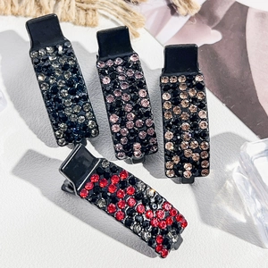 Funkelnde Strass Haarspange Geometrische Entenschnabel Clip Süße Seiten Pony Haarnadeln Eleganter Kopfschmuck Für Damen Mädchen