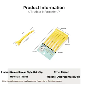 Details zu 11,8 cm Profi-Abteilklammern für Friseursalons zum Abteilen und Stylen