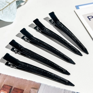 Set di cinque becchi di cicogna neri opachi professionali per lo styling dei capelli