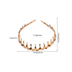 Morandi tortoiseshell wave headband with teeth for women, non-slip hair styling tool