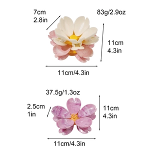 3D Cherry Blossom Magnetic Food Clips and Fridge Magnets in creative flower design