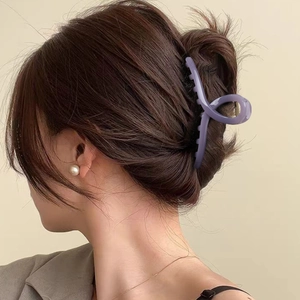 Large PC Hair Claw Clip Cross Design Jelly Colors Nonslip Shark Clip Hairgrip Elegant Hair Accessories For Women Daily Styling