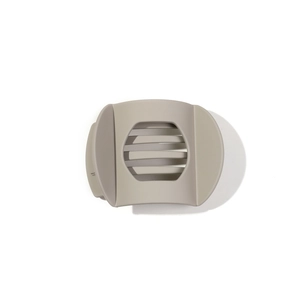 Pince à cheveux mate grise minimaliste avec design hexagonal élégant découpé