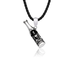 Pendentif Décapsuleur Bouddha en Acier Inoxydable Seul Créatif Religieux Vintage Poli Homme Bijoux Accessoire