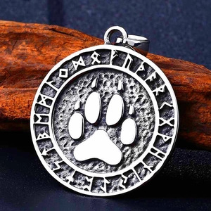Vintage Stainless Steel Viking Pendant For Men Nordic Rune Vegvisir Mythology Jewelry Pendant Only Without Chain